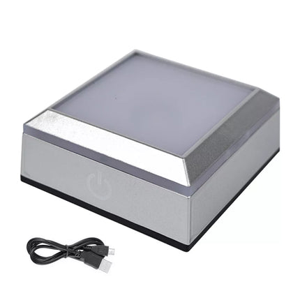3D LED Light Base Display Stand Square Round for Crystal Art Glass