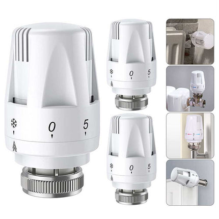 3-Pack Thermostatic Radiator Valve Head for Heating Control