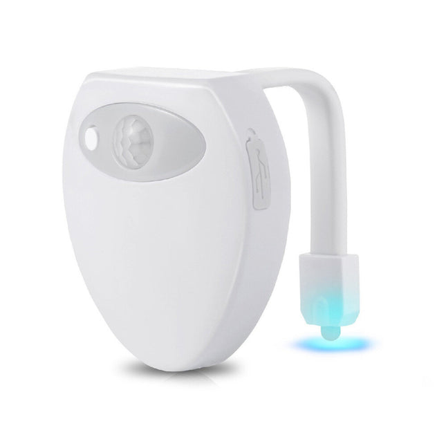 16 Colors USB Toilet Bowl Night Light with UV & Motion Sensor, Waterproof