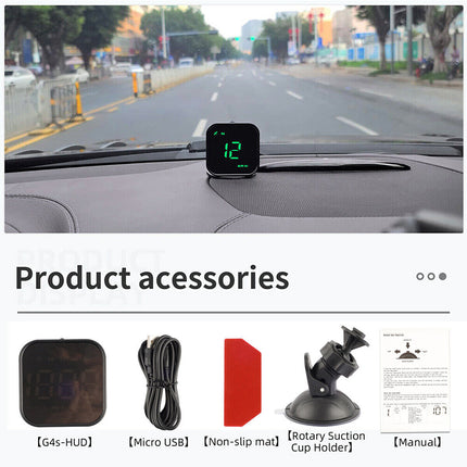 Car Digital GPS Speedometer HUD Display with MPH and KMH Universal