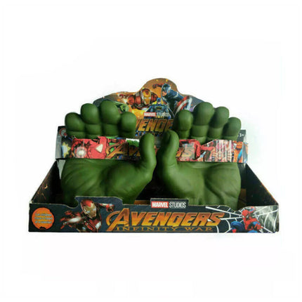 Green Monster Smash Hands Pair Cosplay Soft Gloves Party Toy