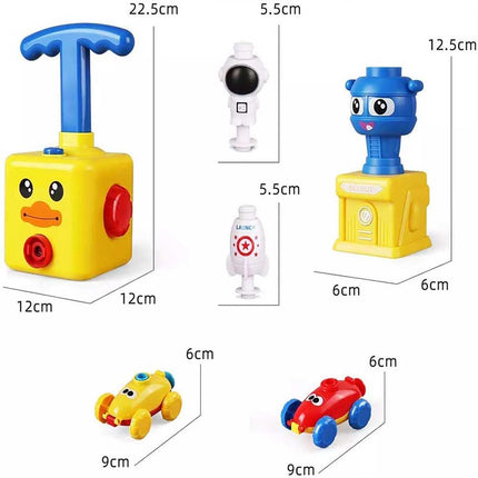 Balloon Powered Car Launcher Toy Inertia Creative Science Experiment Kit