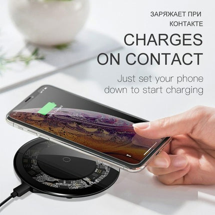 Fast Wireless Charger Pad 30W for iPhone 14 13 12 Pro Samsung S23 Plus