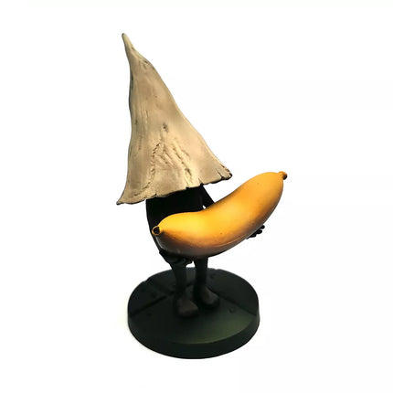 Cute Nomes with Yellow Raincoat Girl Statue Game Toy Model