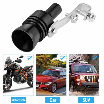 2PC XL Aluminum Turbo Sound Simulator Whistle Roar Exhaust Booster