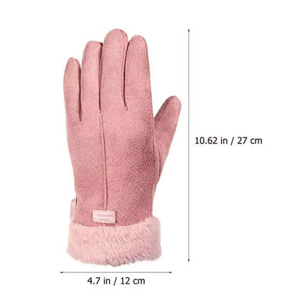 USB Heated Gloves Women Hand Warmer Ladies Winter Warm Gloves