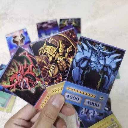 100Pcs YUGI Anime Cards – Blue Eyes, Dark Magician, Exodia, Slifer