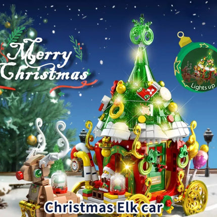 Mini Building Blocks Bricks Girls Toy Christmas Gift Elk Santa Snowman