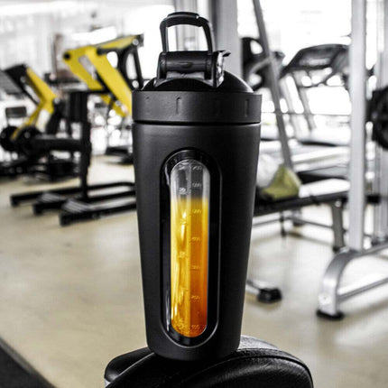 700ml Protein Shaker Cup with Scale, Milkshake Mixer Bottle for Sport