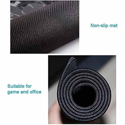 90x40cm World Map Non-Slip Gaming Desk Mat for Mouse & Keyboard