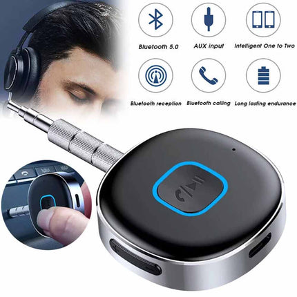 Bluetooth AUX Adapter Wireless Music Receiver for Car Headphone iPod
