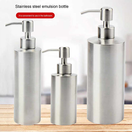 Stainless Steel Refillable Soap Dispenser for Shower & Kitchen