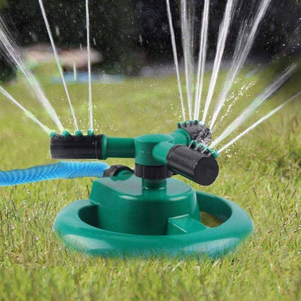 360° Automatic Rotating Garden Sprinkler Fork Spray Head Watering Tool