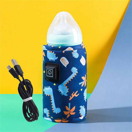 USB Travel Baby Bottle Warmer Bag, Portable Thermostat Milk Heater
