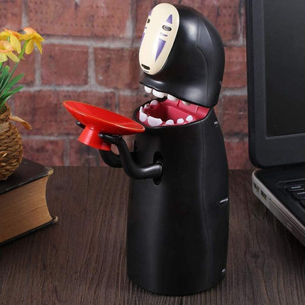 Spirited Away No Face Kaonashi Coin Bank Music Piggy Bank Figure Gift Anime