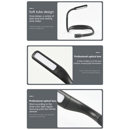 2000mAh USB Rechargeable LED Neck Reading Light, Hands-Free Bed Lamp