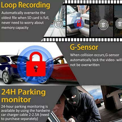 HD 1080P Mini WiFi Dash Camera USB Car DVR Recorder Night Vision G-Sensor