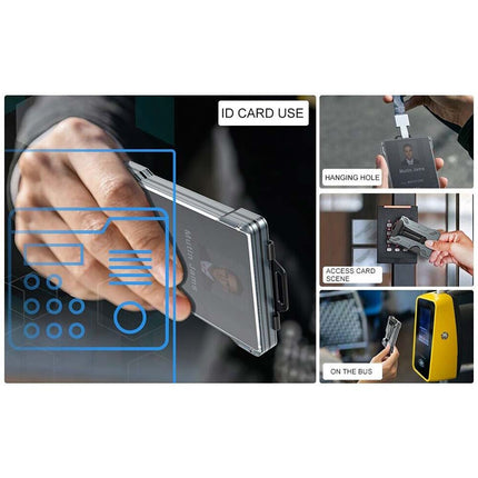 RFID Blocking Aluminum Card Holder Slim Wallet for Men with Money Clip