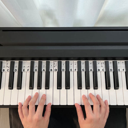 Silicone Reusable Piano Note Stickers for 88-Key Keyboard