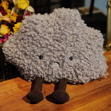 Amuseables Storm Cloud Plush Small Grey Pillow Dark Cloud
