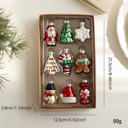 Christmas Tree Ornaments Set, Hanging Baubles Decor for Xmas Party Home