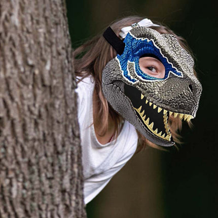 Funny Dinosaur Full Face Mask Helmet for Halloween Cosplay Party Props Gift