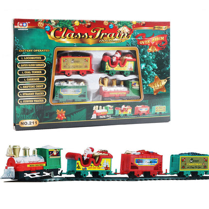 Christmas Train Electric Railway Tracks Santa Car Educational Xmas Gift