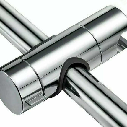 Adjustable Shower Riser Rail Holder with Hose Slider Clamp Bracket