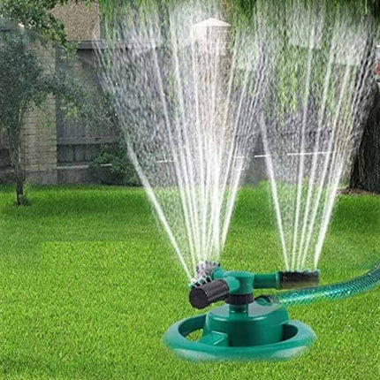 360° Automatic Rotating Garden Sprinkler Fork Spray Head Watering Tool