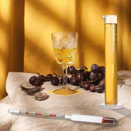 Home Brew Wine Hydrometer Set – Triple Scale Alcohol Tester & Test Jar