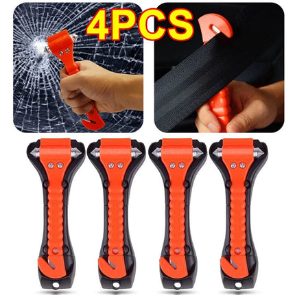 4X Emergency Car Safety Hammer Seatbelt Cutter Window Glass Breaker