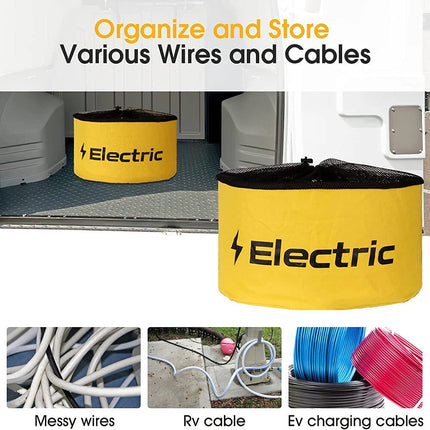 Hose Bag Caravan Camping RV Cable Organizer Water Hose Electrical Cords Storage