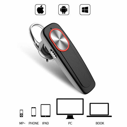 Wireless Bluetooth Hands-Free Earpiece Headset for All Smartphones