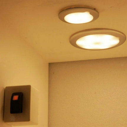 12V-24V LED Round Dimmer Spot Light, Touch Downlight for RV Caravan Boat
