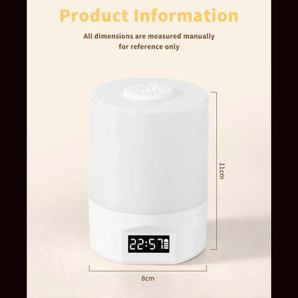 Touch Control LED Night Light with Remote & Digital Time Display Bedside