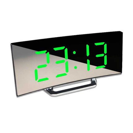7 Inch Curved LED Digital Alarm Clock Dimmable Electronic Desktop Clock