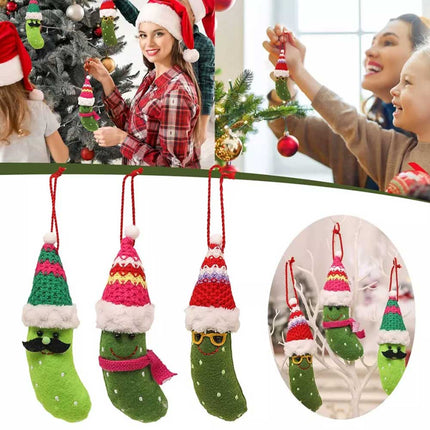 Christmas Cartoon Banana Hanging Pendant 3Pcs Xmas Home Decoration