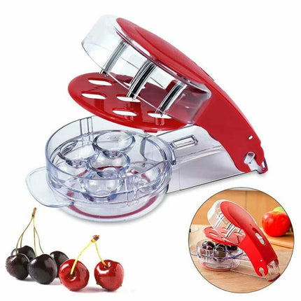 Manual Cherry Pitter Olive Seed Remover, Squeeze Stoner Corer Tool
