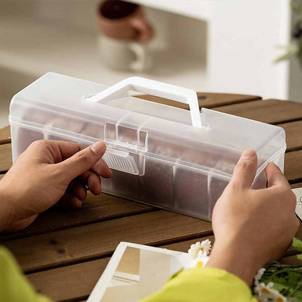 Portable Bread Cake Roll Box, Food Art Stationery Storage Container