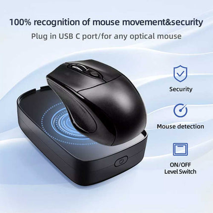 5V 1A USB Mouse Jiggler, Auto Movement Simulator Keeps PC Active