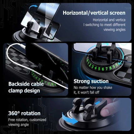 Car Anti-Slip Mat Dashboard Pad with Rotatable Phone GPS Bracket Mount