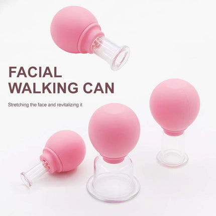 4PCS Facial Cupping Set, Glass Face Massage for Revitalizing Skin