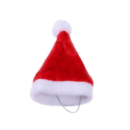 2x Christmas Santa Dog Hat Puppy Kitten Cat Cap Pet Costume Xmas Ornament