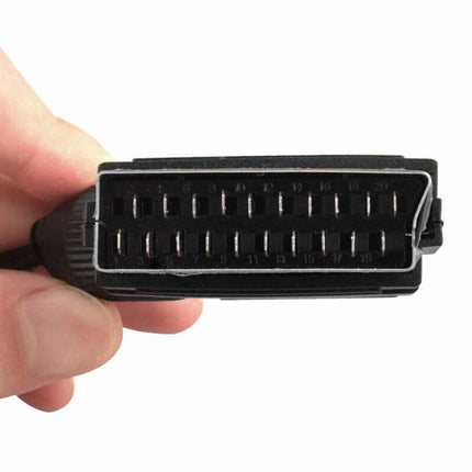 Portable SCART HDMI Converter Adapter Video Audio with USB Cable for TV