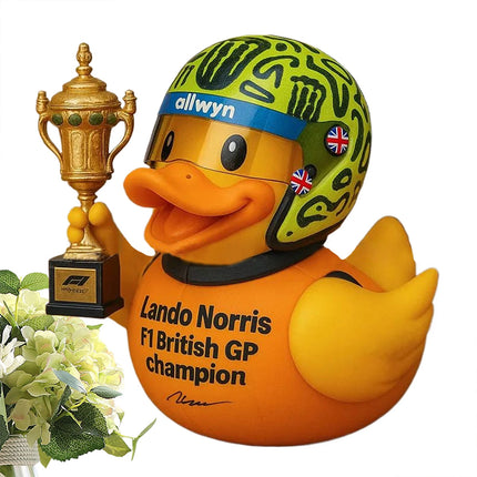 Lando Norris F1 Champion Duck Resin Figurine 2025 British GP Funny Ornament