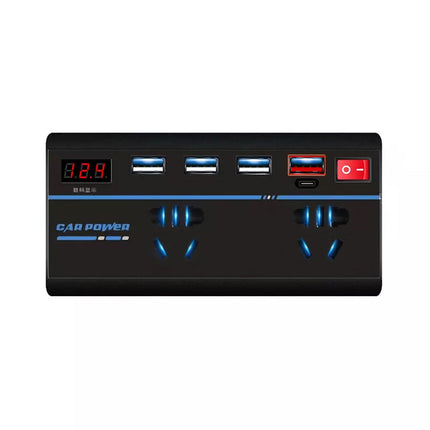 12V to 240V 200W Car Inverter 4 USB Ports AC Converter Vehicle Charger