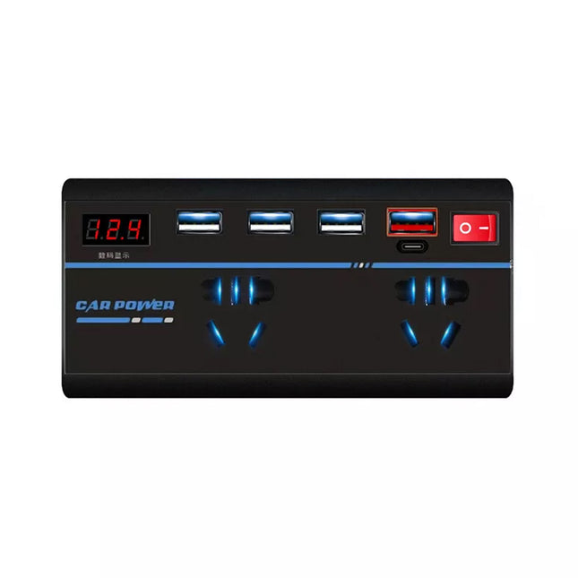 12V to 240V 200W Car Inverter 4 USB Ports AC Converter Vehicle Charger