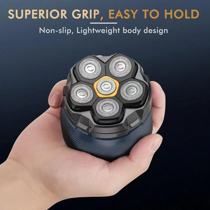 Electric Bald Head Shaver 6D Magnetic, Wet/Dry Beard & Hair Trimmer