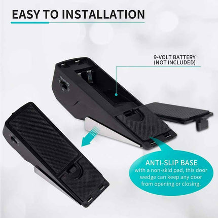 Door Stop Alarm Wedge Security System Intruder Alert Home Detection Device