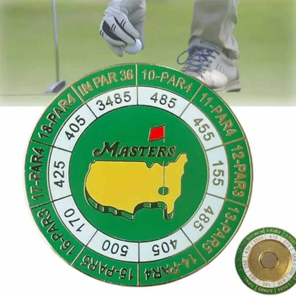 The Masters Scorecard Golf Ball Marker 2024 Tournament Coin Magnetic